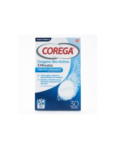 Corega Tabs Efervescente 30 Tabletas